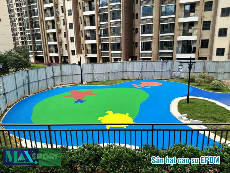 Sàn cao su EPDM–Giải pháp giảm chấn cho sân chơi