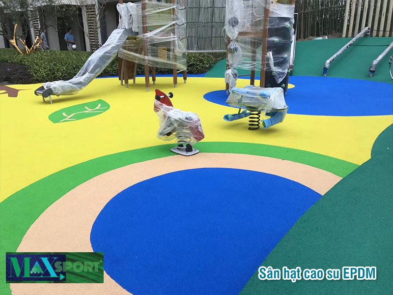 Thi công sân hạt cao su EPDM