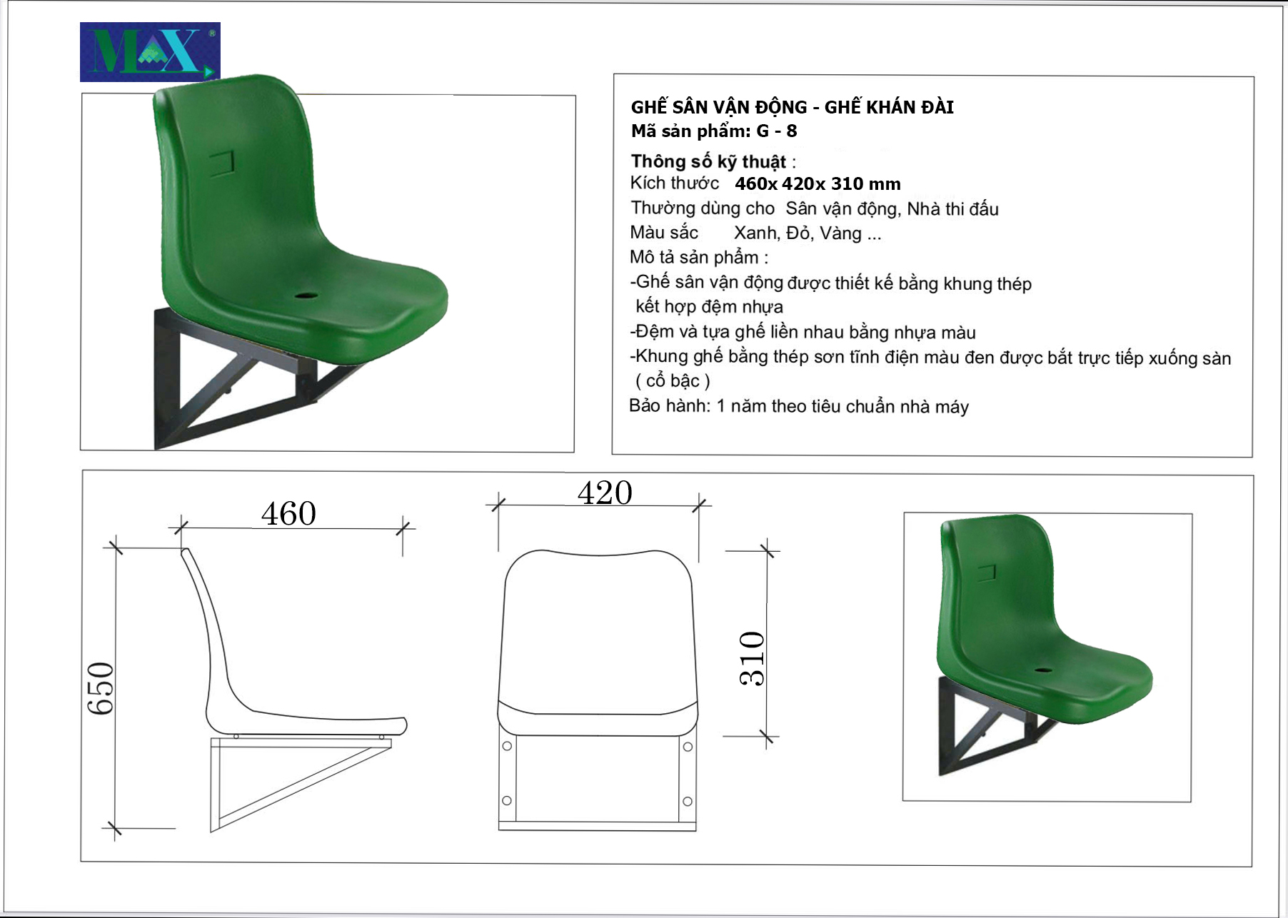 GHẾ KHÁN ĐÀI PTN-G8152
