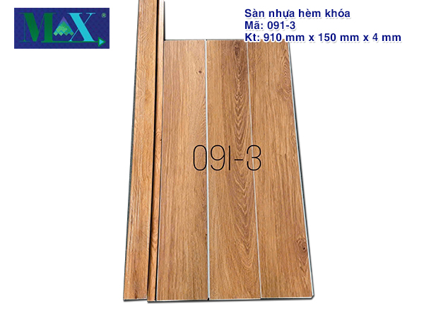 Sàn nhựa hèm khóa 091-3 (4mm)