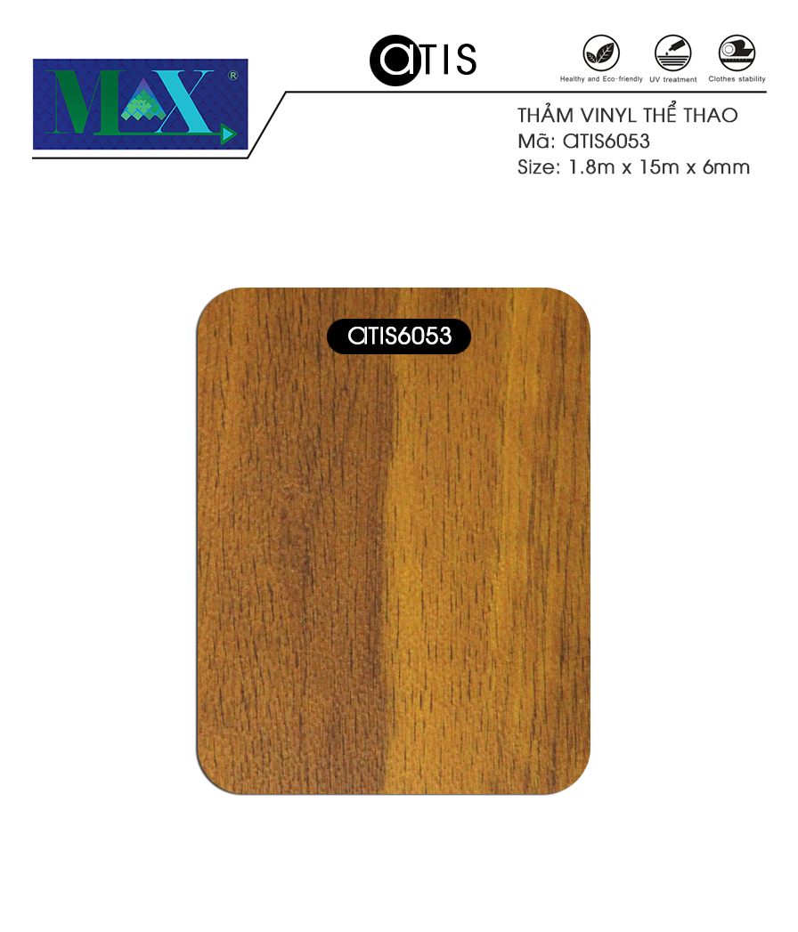 Thảm Vinyl thể thao Otis vân gỗ323
