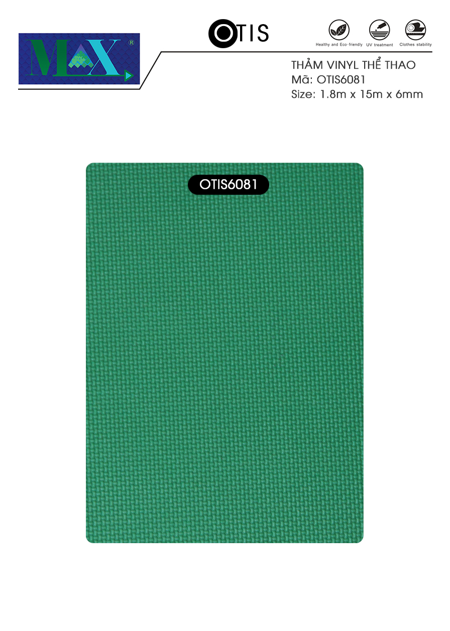 Thảm Vinyl thể thao Otis vân vải330