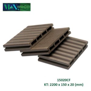 Sàn gỗ nhựa ngoài trời Maxwood (lỗ chữ nhật 20mm)